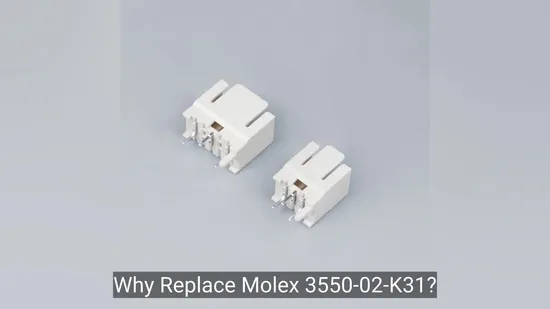 3. Molex 3550 02 K31 Replacement Rast 2.5mm Pitch 2pins IDC Connector 