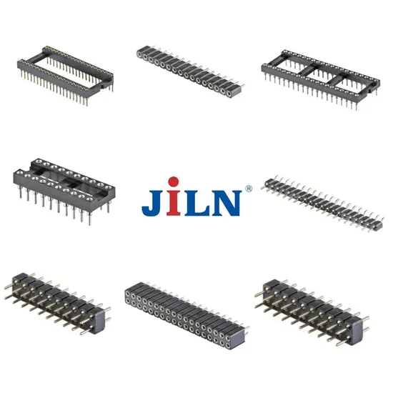 Jiln 2.54mm Pitch Round Pin Machined Header Connector Dual Single Double Row Machined Female Header 