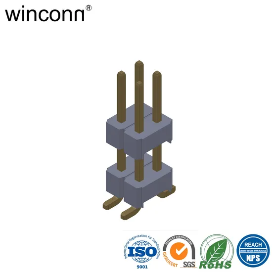 2.54mm Pin Header 1.5u with Locating Pin PCB 4 10 20 40 80 Pins Way 2*16 32p 1.27 2.0 2.54 Pitch SMD SMT Male Header Connector 