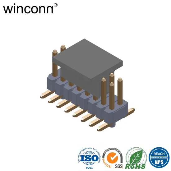 1.27mm 180 Degrees SMT Factory Price for Robotic System Square Pin Header Terminal Socket Connector 