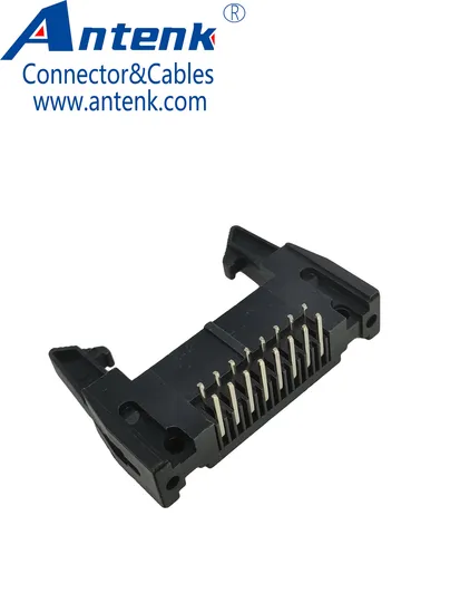 2.54mm 2X8p Dual Row DIP Right Angle Long Latch Shrouded Box Header PC3.5 